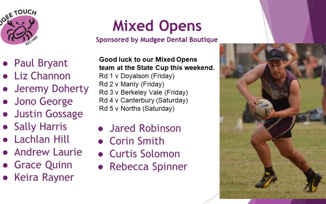 Mixed Open team for State Cup